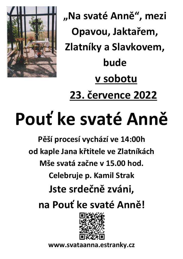 Plakát pouť 2022